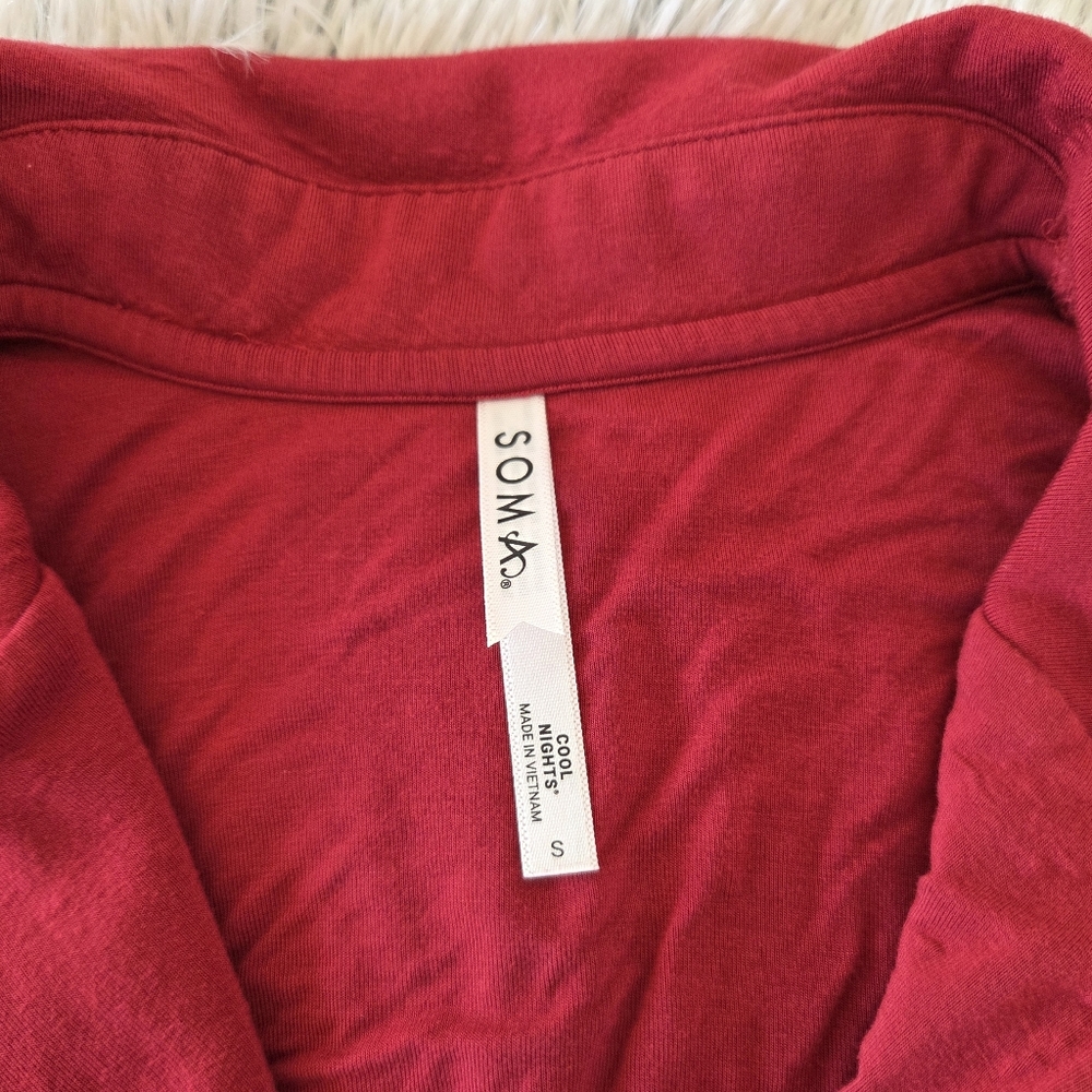 Soma Cool Nights Pajama Set - Paint the Town Red - Picture 5 of 8